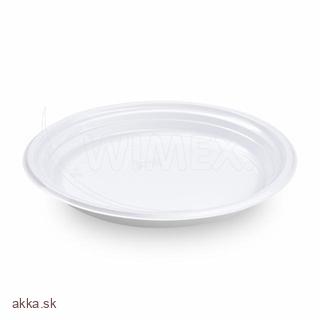 Tanier (PP) Reware Dinner ECONOMY vratný biely Ø22cm [100 ks] 