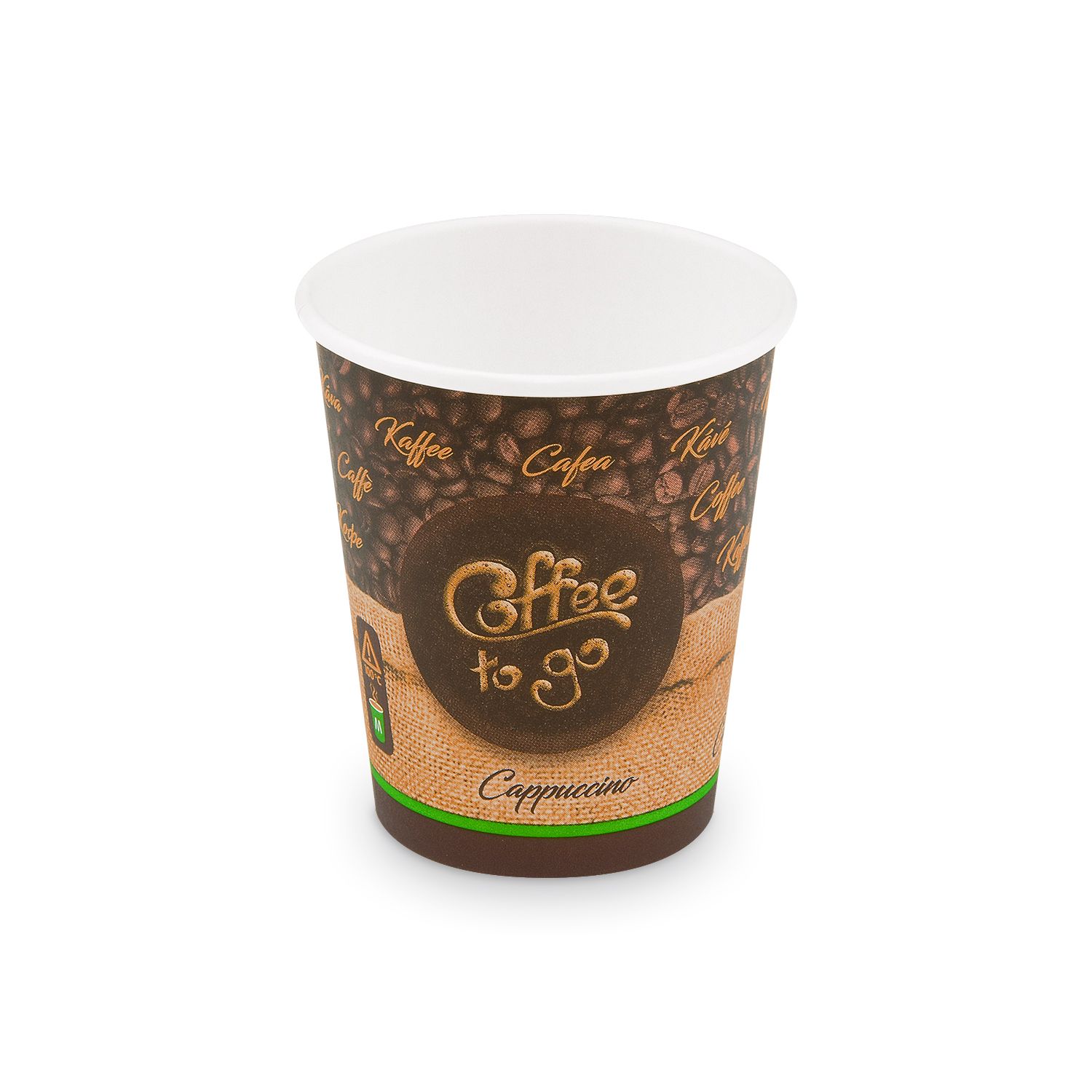Papierový pohár "Coffee to go" 280 ml, M (Ø 80 mm) [50 ks] 