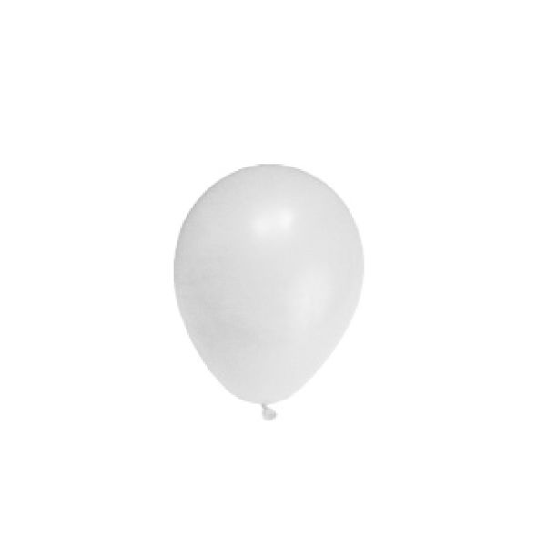 Nafukovacie balóniky biele "M" [100 ks] 