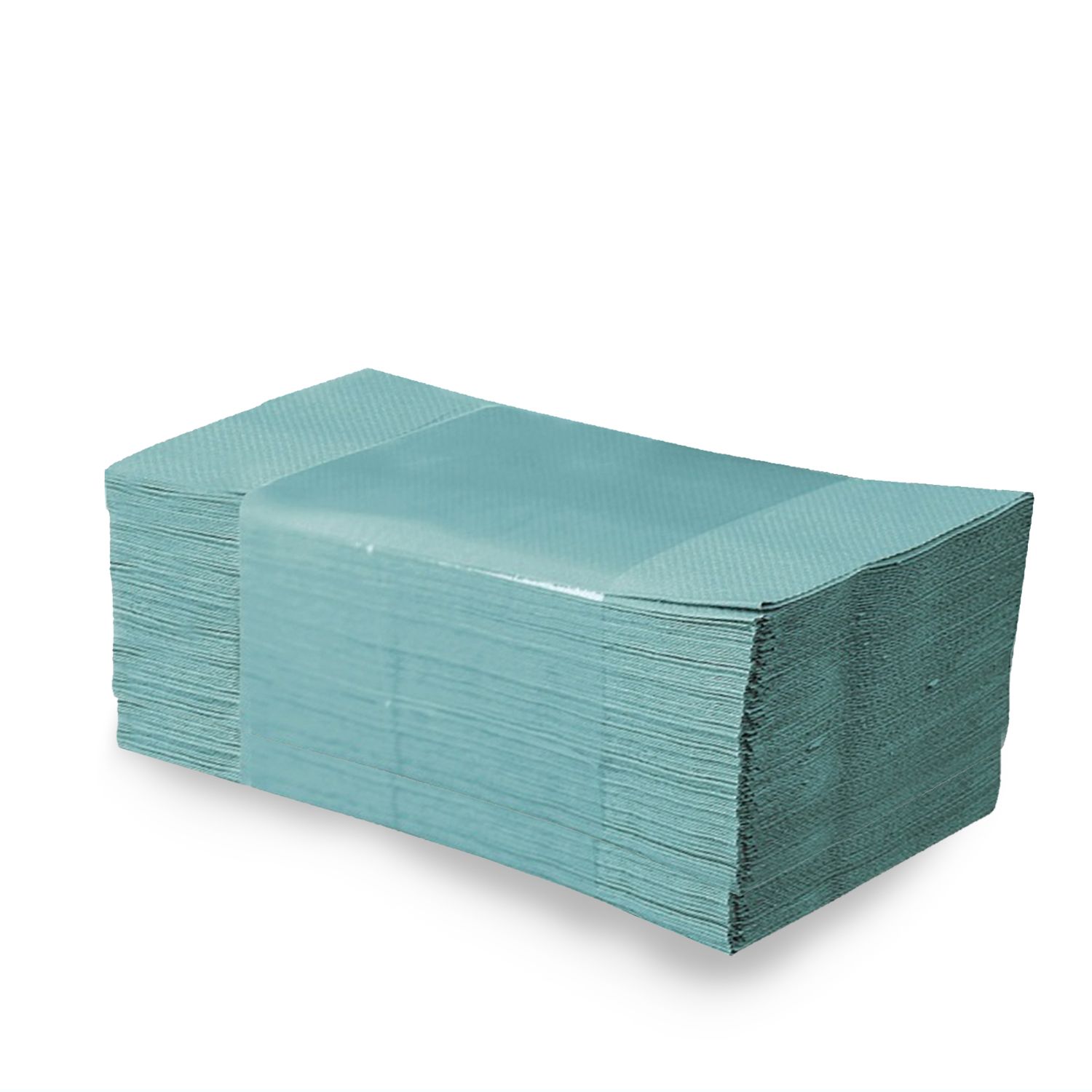 Papierové uteráky skladané ZZ, 25 x 23 cm, zelené [5000 ks] 