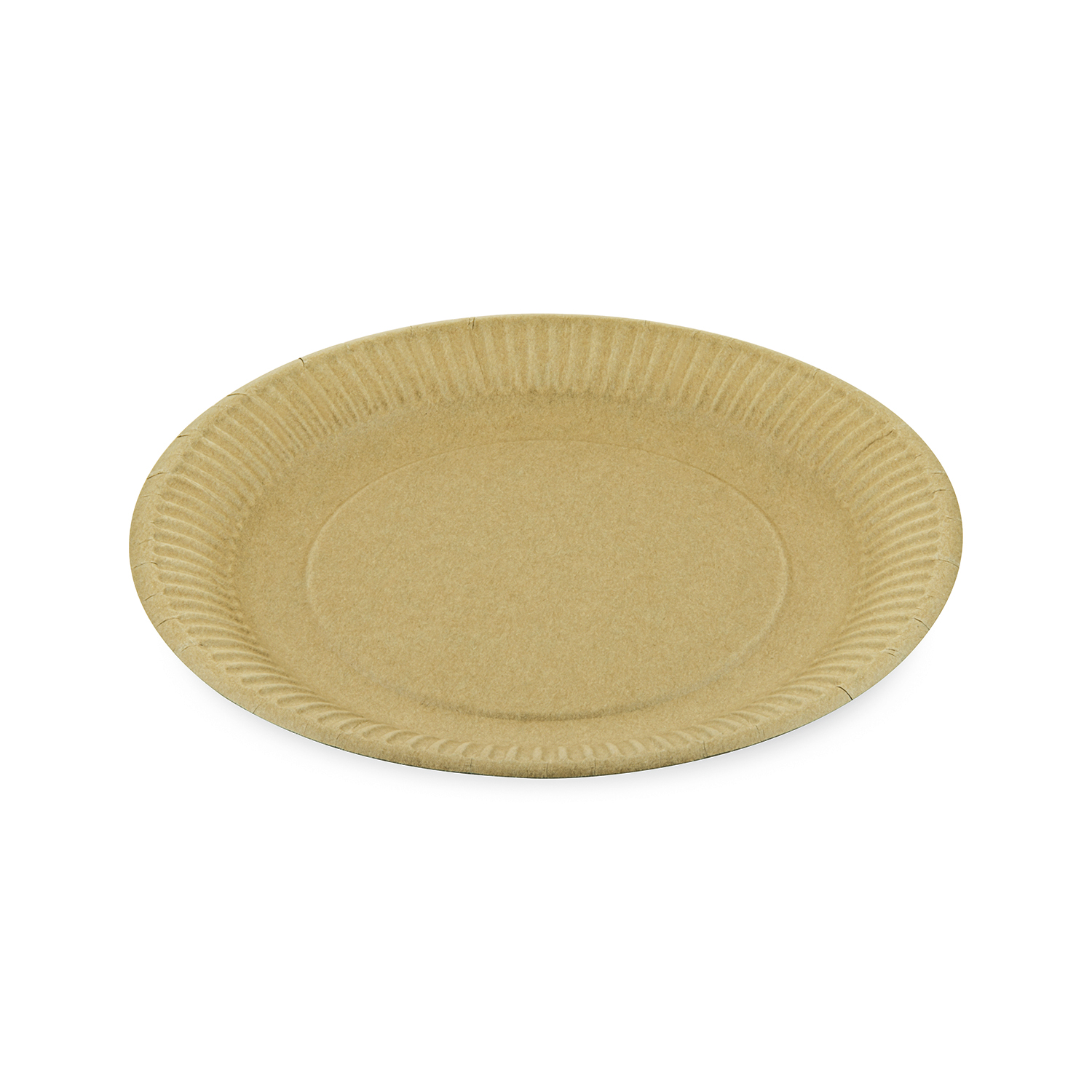 Papierový tanier plytký, hnedý Ø 23 cm [100 ks] 