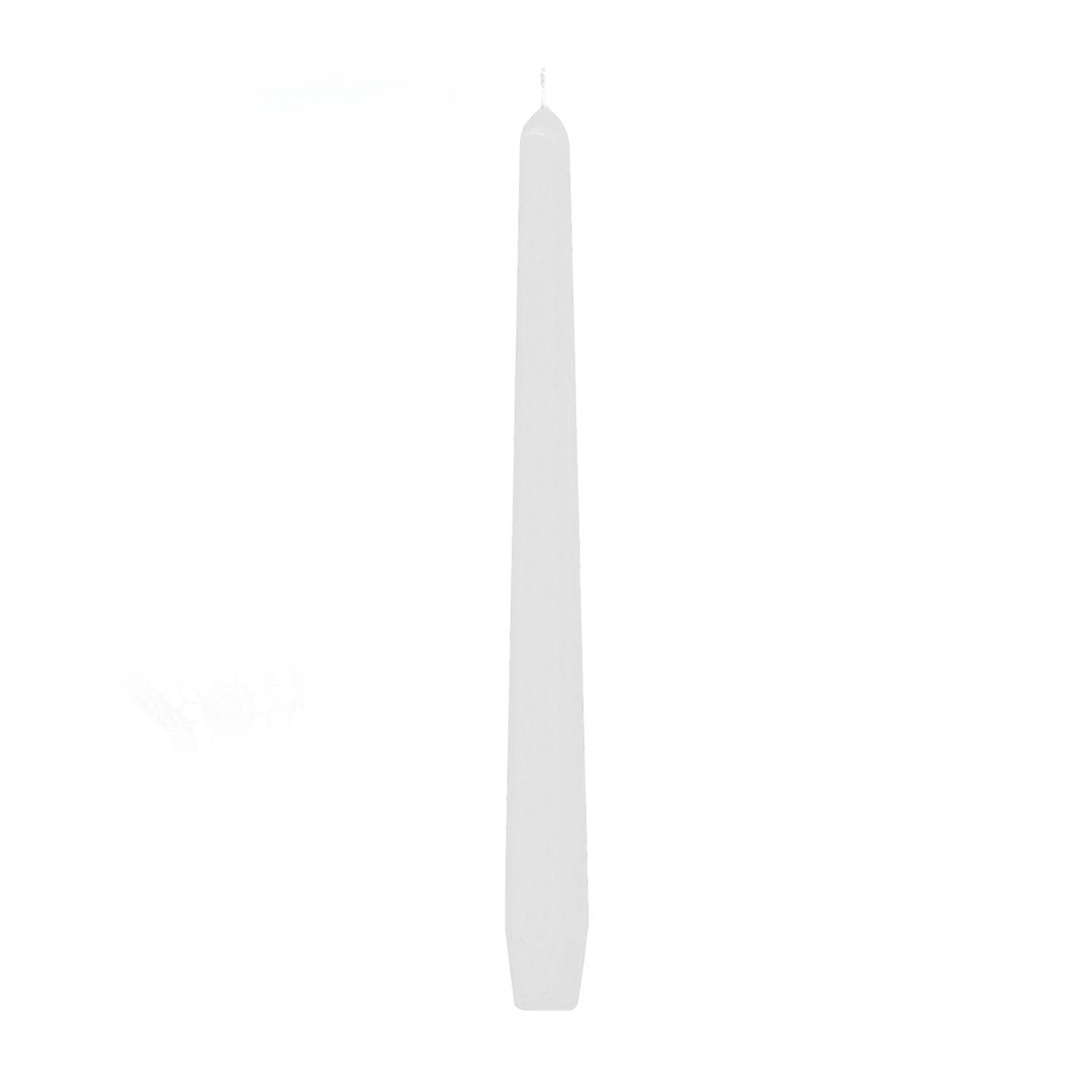 Sviečka kónická 245 mm biela [10 ks] 